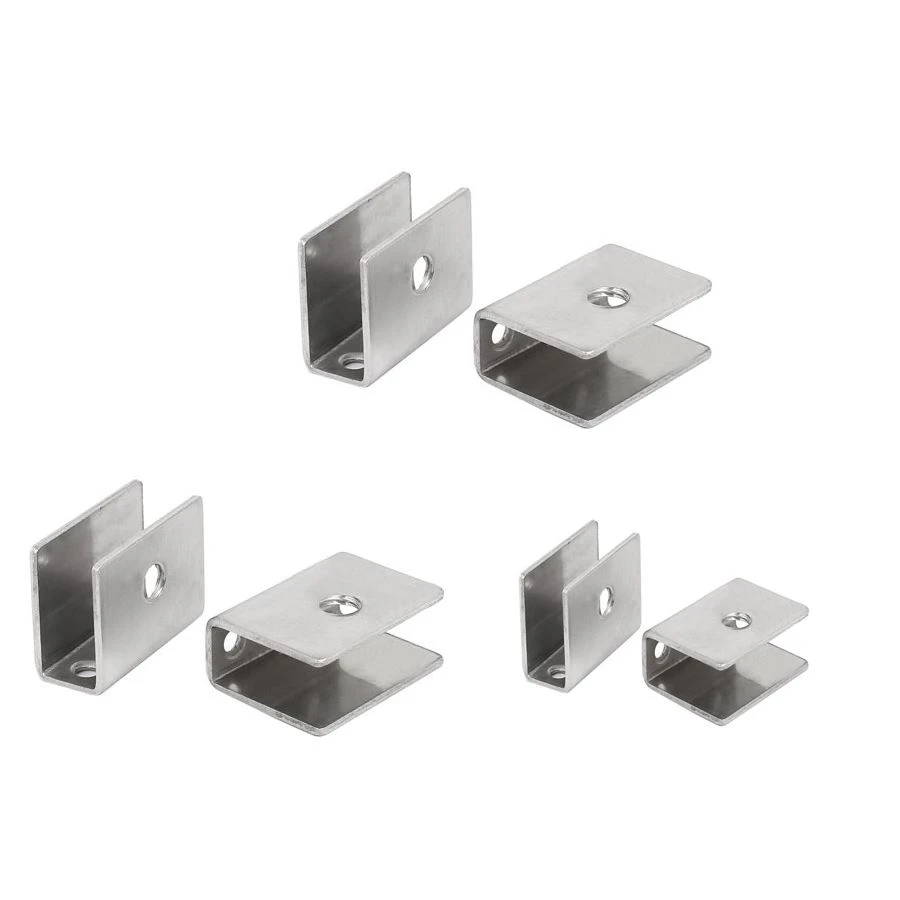 OEM stainless glass clips bathroom clamps stamping part (4)